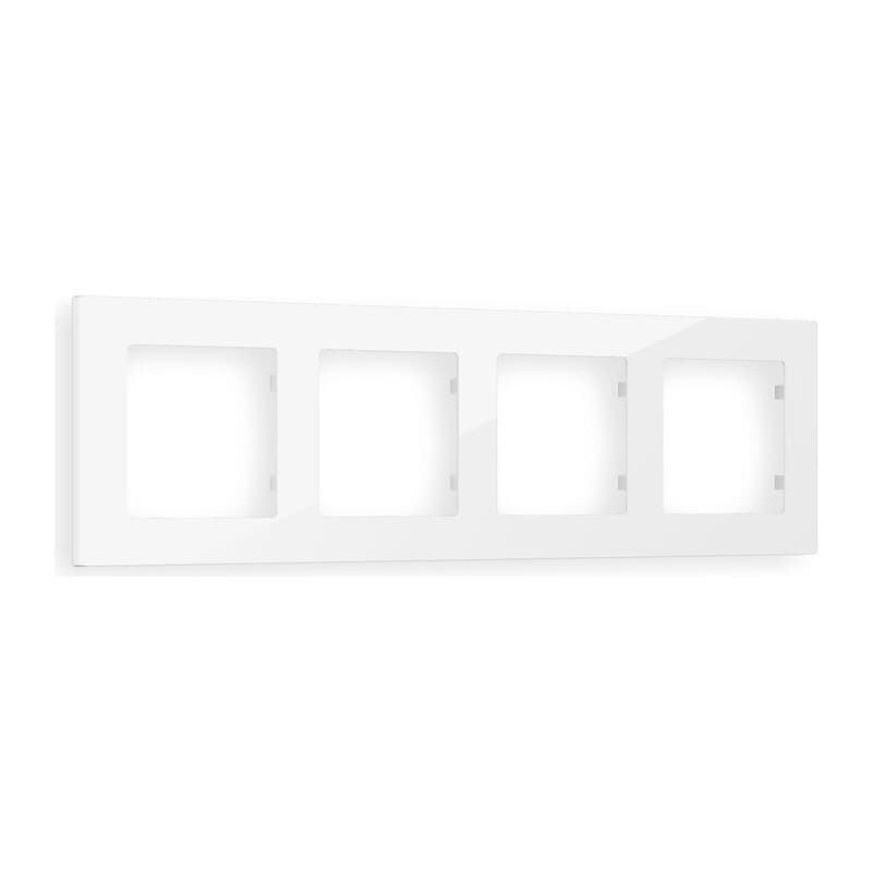 Рамка ALFA Techno (Белый глянец) 4-ая