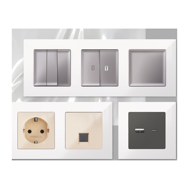 Рамка ALFA Techno (Белый глянец) 4-ая