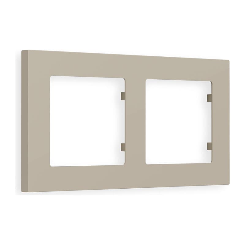 Рамка ALFA Techno (Серо-бежевый матовый) 2-ая