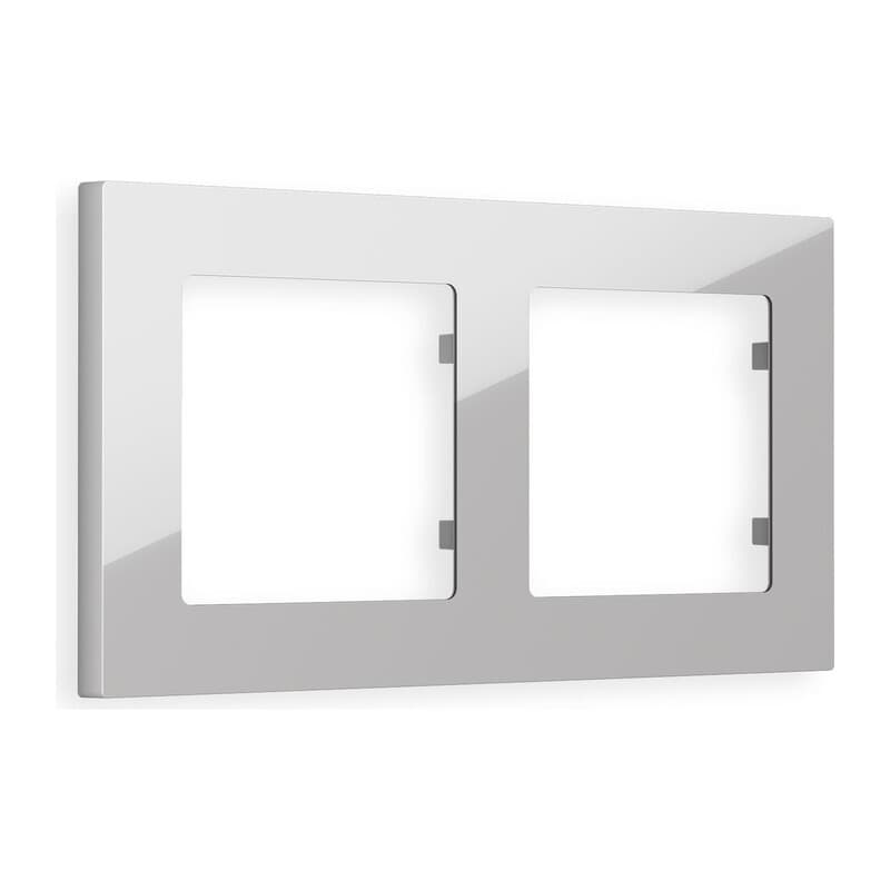 Рамка ALFA Techno (Серебро глянец) 2-ая