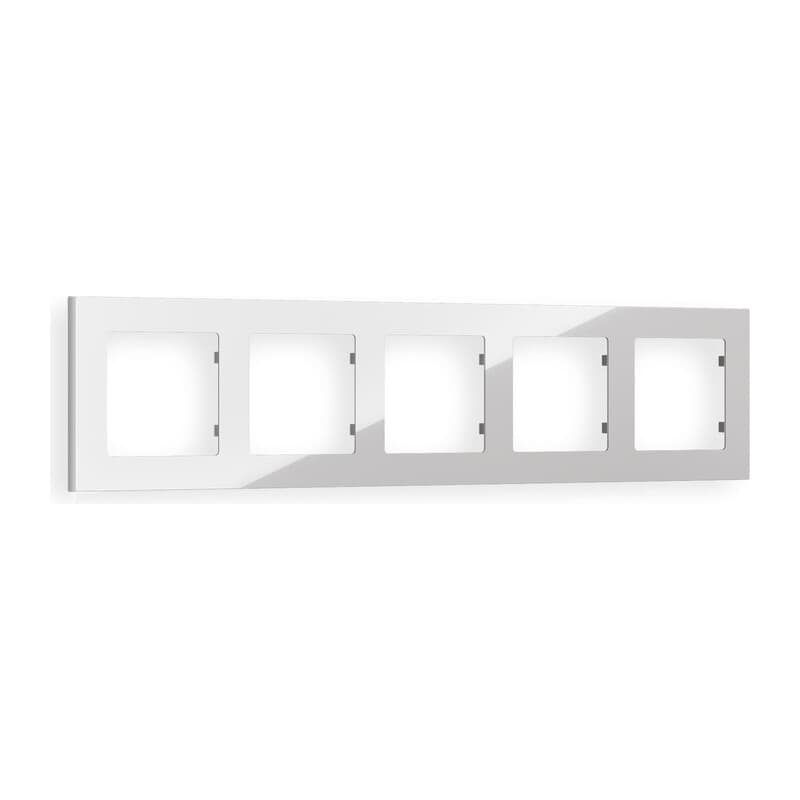 Рамка ALFA Techno (Серебро глянец) 5-ая