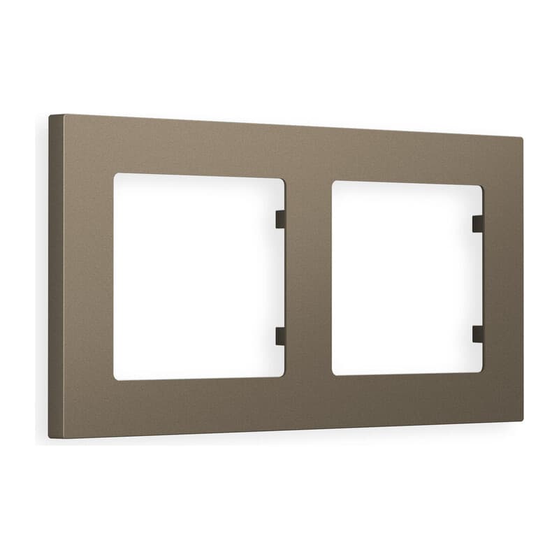 Рамка ALFA Techno (Темная бронза матовый) 2-ая