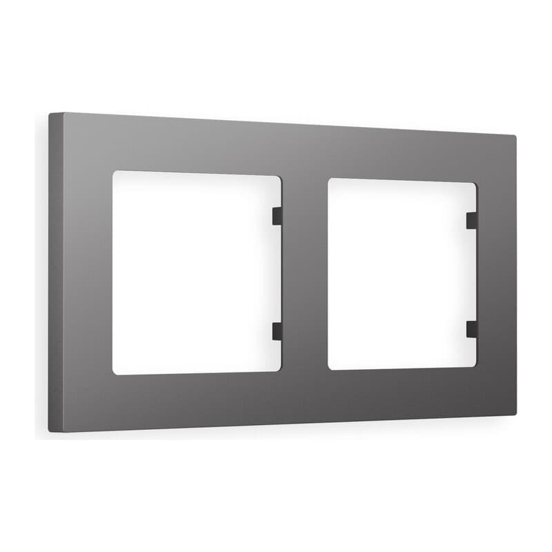 Рамка ALFA Techno (Антрацит серый) 2-ая