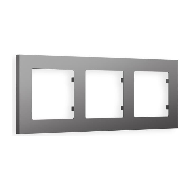 Рамка ALFA Techno (Антрацит серый) 3-ая