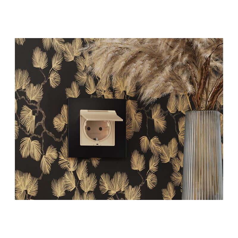 Рамка ALFA Techno (Черный матовый) 1-ая