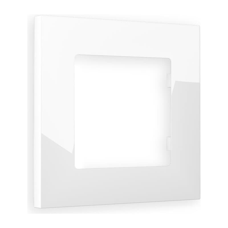 Рамка ALFA Qubi (Белый глянец) 1-ая