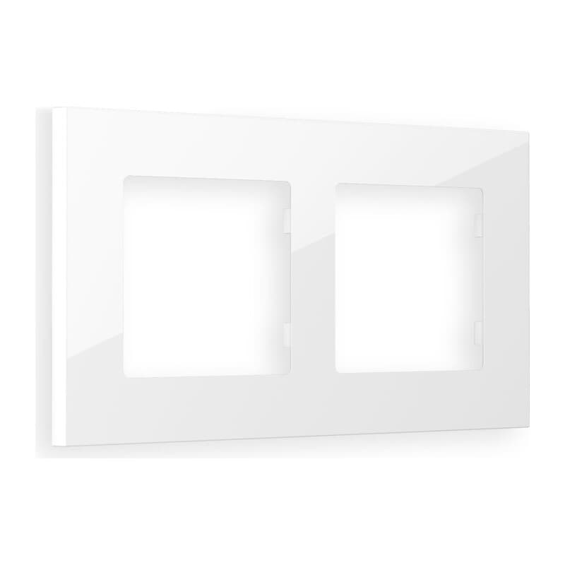 Рамка ALFA Qubi (Белый глянец) 2-ая