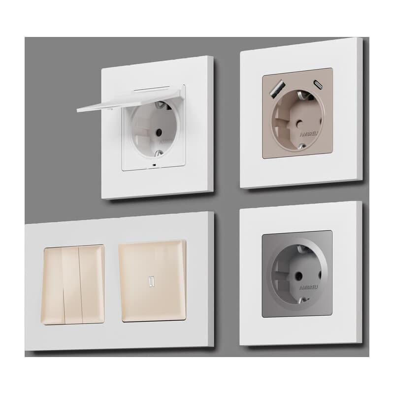 Рамка ALFA Qubi (Белый матовый) 2-ая