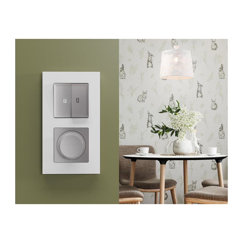 Рамка ALFA Qubi (Белый матовый) 4-ая