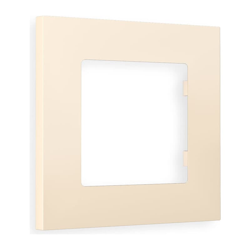 Рамка ALFA Qubi (Бежевый матовый) 1-ая