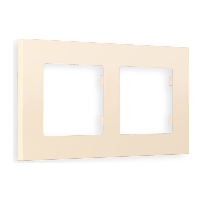 Рамка ALFA Qubi (Бежевый матовый) 2-ая