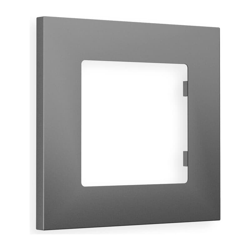 Рамка ALFA Qubi (Сталь матовый) 1-ая