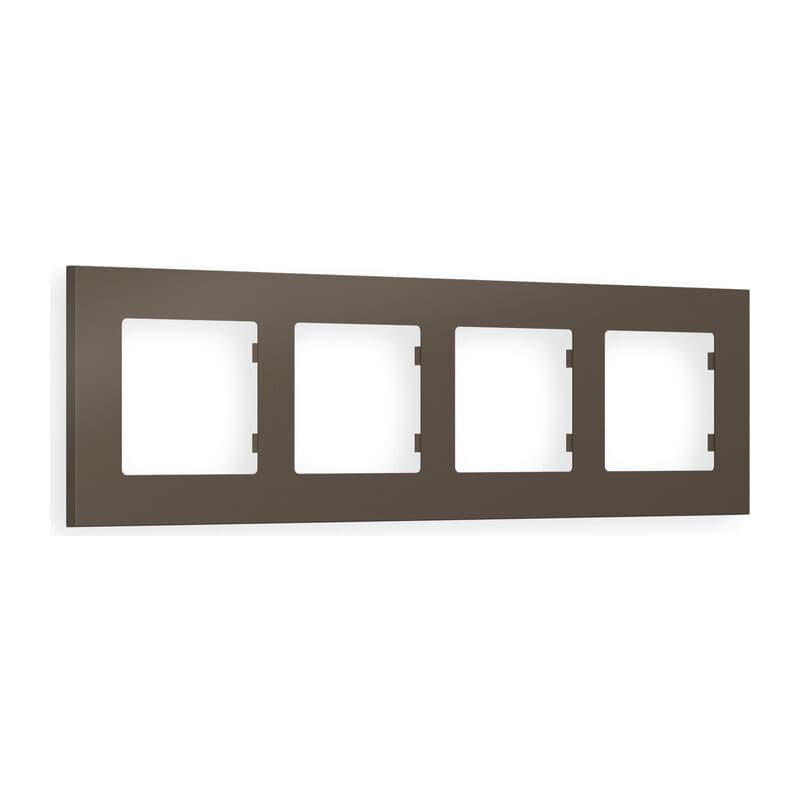 Рамка ALFA Qubi (Темная бронза матовый) 4-ая