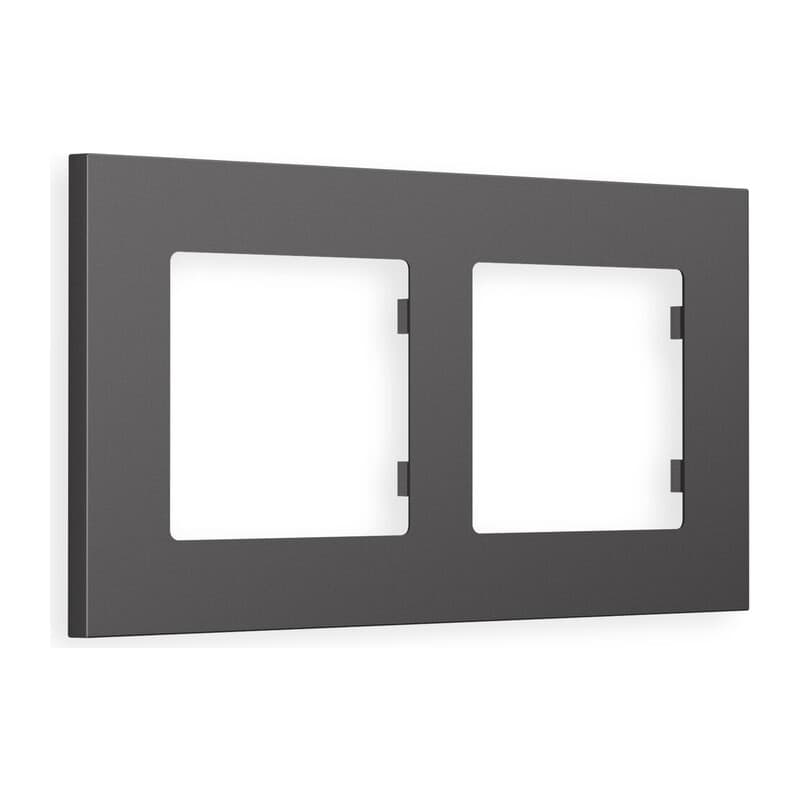Рамка ALFA Qubi (Антрацит серый) 2-ая
