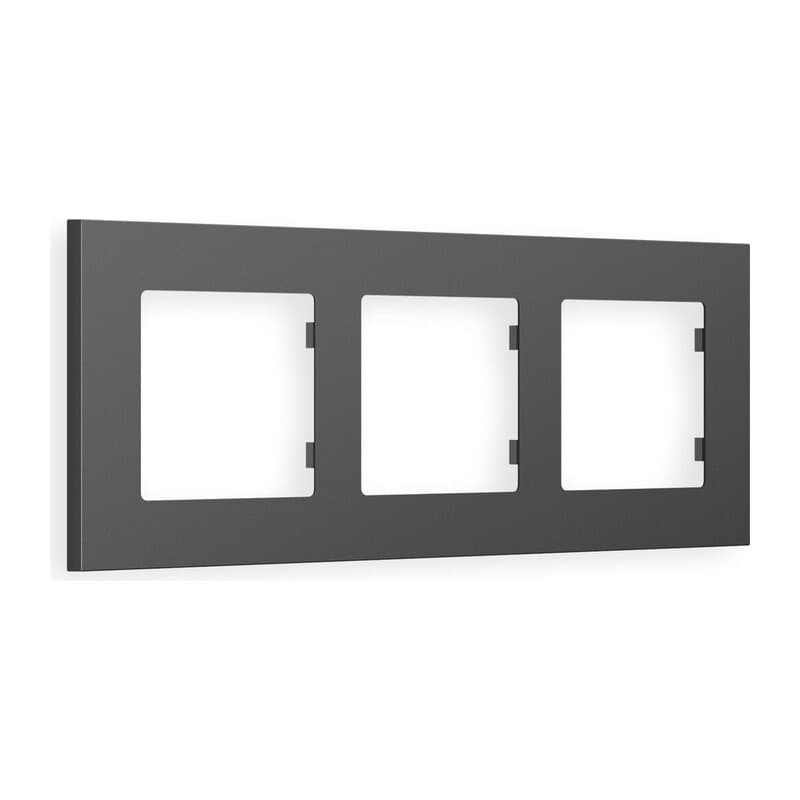 Рамка ALFA Qubi (Антрацит серый) 3-ая