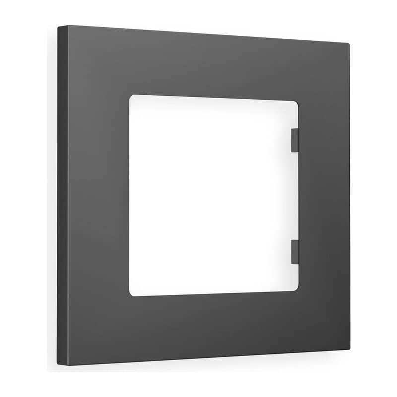 Рамка ALFA Qubi (Графит Мягкое касание) 1-ая