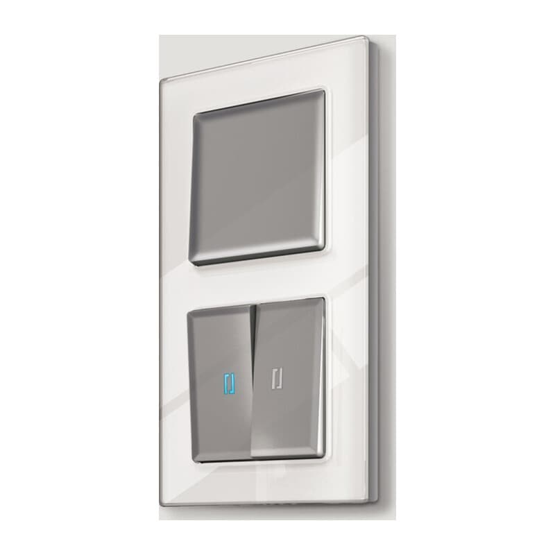 Рамка ALFA Platos (Белый Стекло органическое) 2-ая