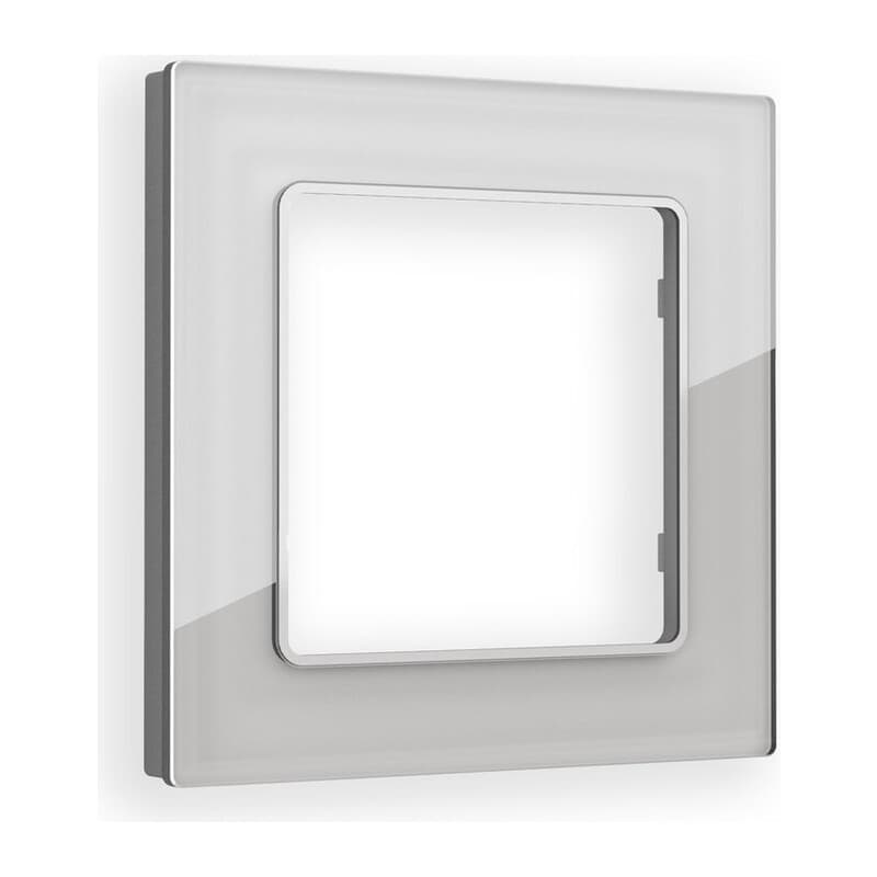 Рамка ALFA Platos (Серебро Стекло органическое) 1-ая