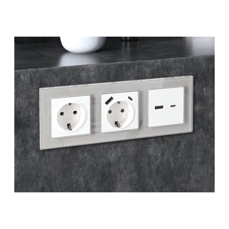 Рамка ALFA Platos (Серебро Стекло органическое) 3-ая