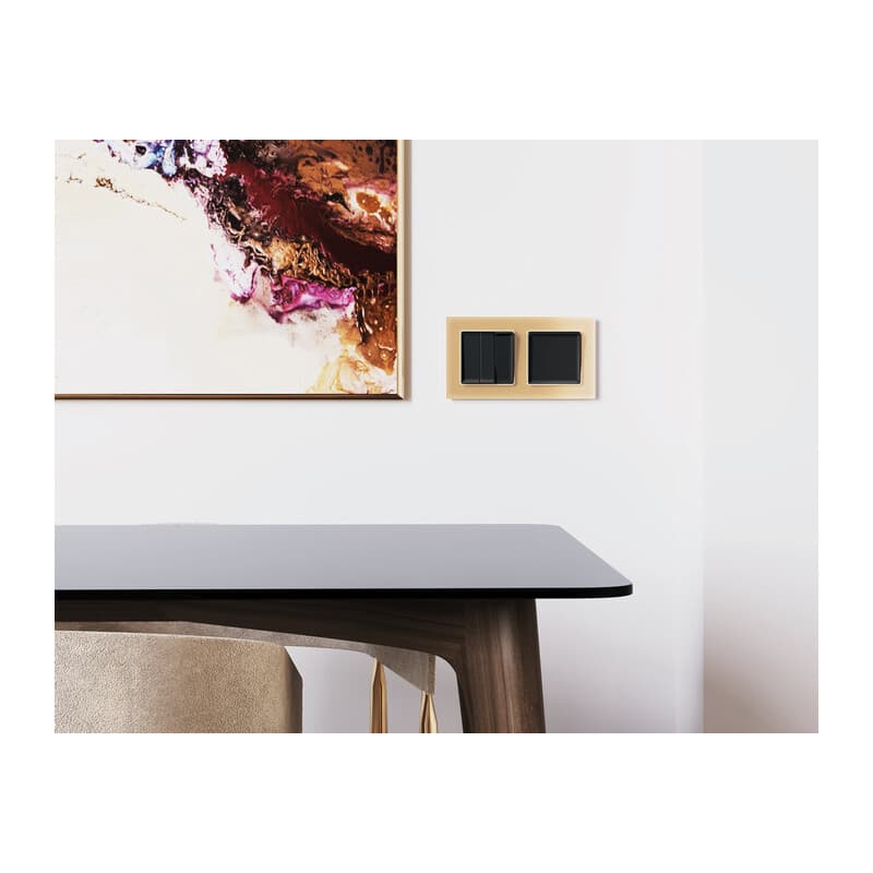 Рамка ALFA Platos (Шампань Стекло органическое) 1-ая