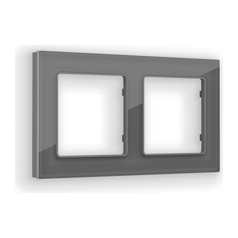 Рамка ALFA Platos (Антрацит серый Стекло органическое) 2-ая