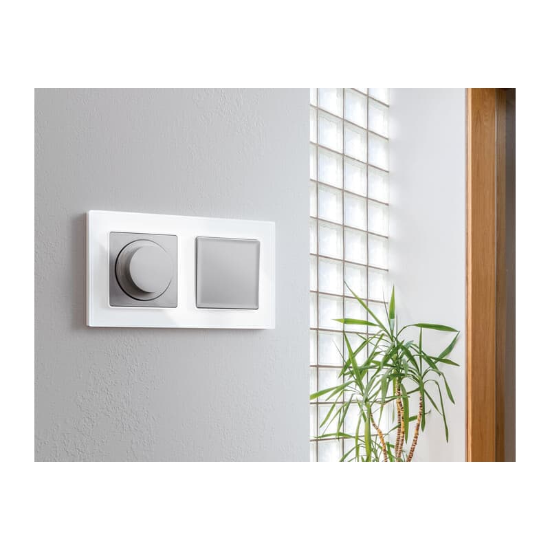 Рамка ALFA Platos (Белый Стекло закаленное натуральное) 3-ая