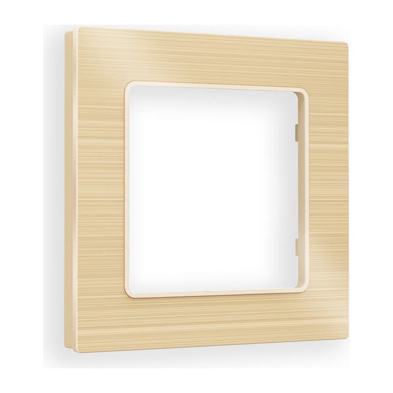 Рамка ALFA Platos (Шампань Металл шлифованный) 1-ая