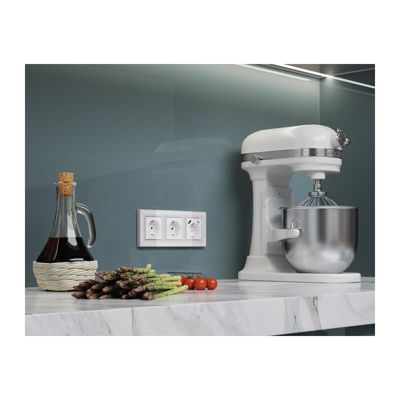 Рамка ALFA Arctic (Белый Стекло органическое/Серебро) 2-ая