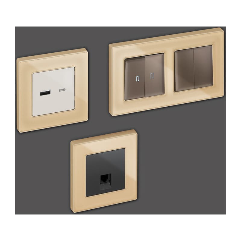 Рамка ALFA Arctic (Шампань Стекло органическое) 4-ая