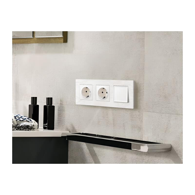 Рамка ALFA Grand (Белый мрамор) 1-ая