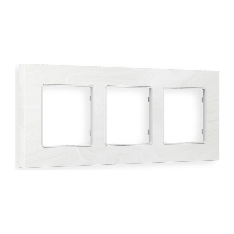 Рамка ALFA Grand (Белый мрамор) 3-ая