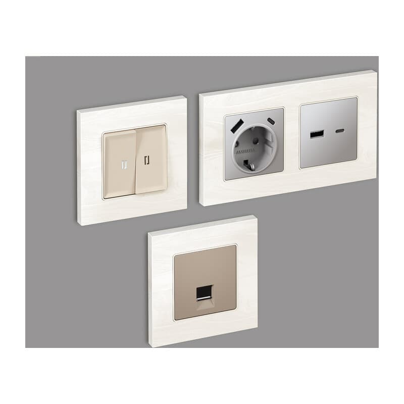 Рамка ALFA Grand (Белый мрамор) 4-ая