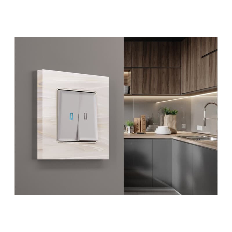 Рамка ALFA Grand (Бежевый мрамор) 2-ая