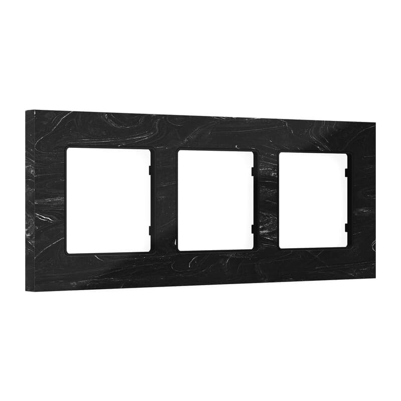 Рамка ALFA Grand (Черный мрамор) 3-ая