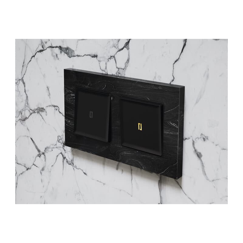 Рамка ALFA Grand (Черный мрамор) 3-ая