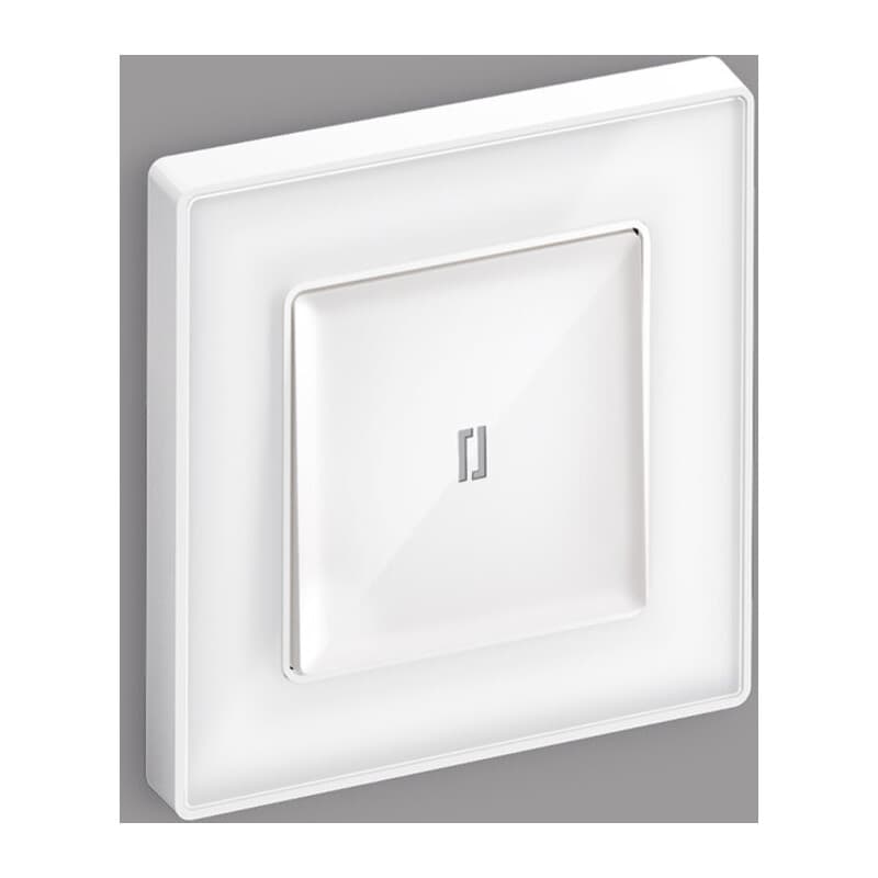 Комплект механизма 1-кл выключателя с подсветкой 10000K ALFA Белый глянец QUANT (AP1020, VM101, G17B)