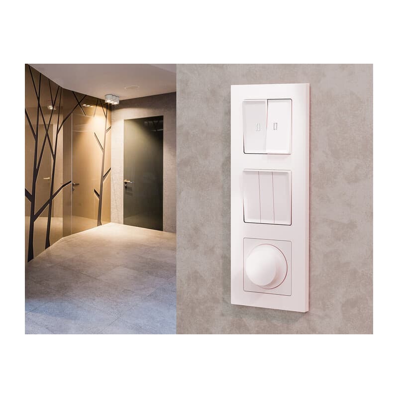 Комплект механизма 3-кл выключателя ALFA Жемчуг QUANT (AP2050, VM133)