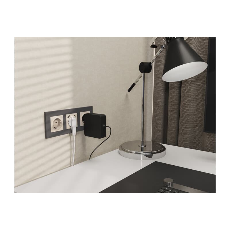 Комплект механизма электрической розетки ALFA Бежевый матовый 2USB A+C 20W (быстрая зарядка) с/з QUANT (AP3300, VM160)