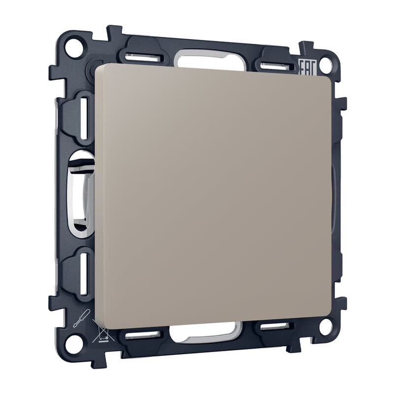 Комплект суппорта универсального ALFA Серо-бежевый матовый QUANT (AP3760, VM240)