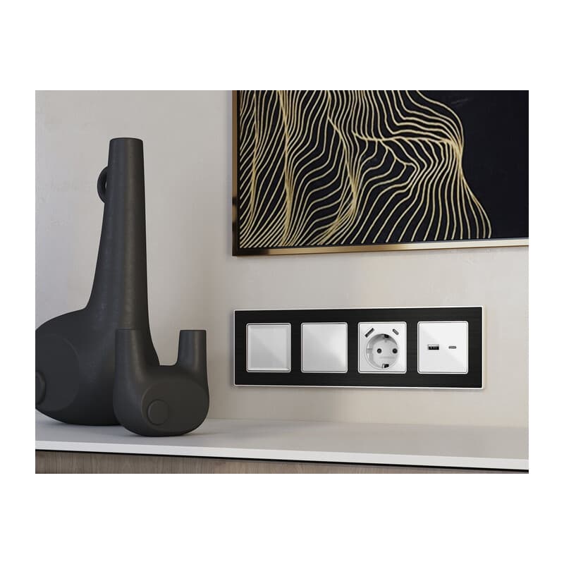 Комплект суппорта универсального ALFA Серебро глянец QUANT (AP4160, VM240)