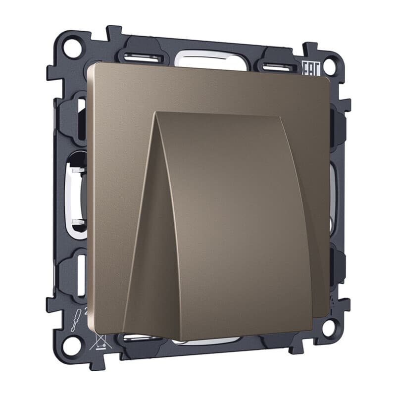 Комплект вывода кабеля с фиксатором ALFA Темная бронза матовый QUANT (AP6458, VM238)