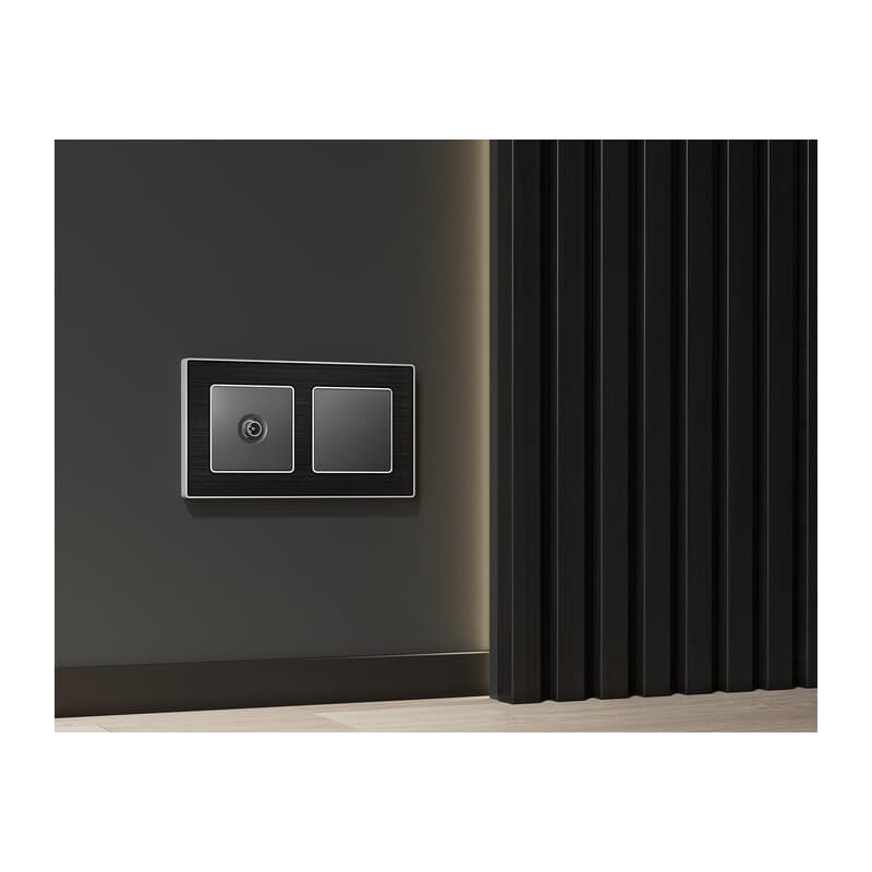 Комплект суппорта универсального ALFA Антрацит серый QUANT (AP6660, VM240)