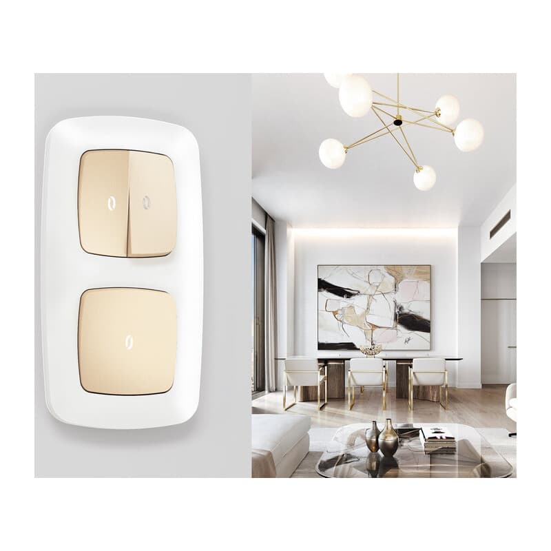 Рамка OMEGA Ecta (Белый матовый) 1-ая