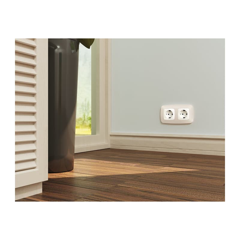 Рамка OMEGA Ecta (Бежевый матовый) 5-ая