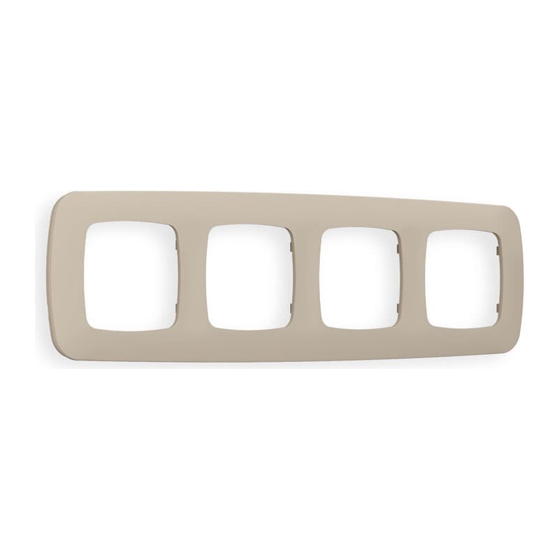 Рамка OMEGA Ecta (Серо-бежевый матовый) 4-ая