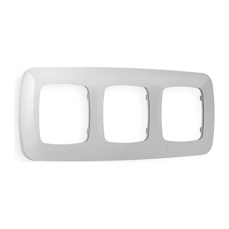 Рамка OMEGA Ecta (Серебро глянец) 3-ая