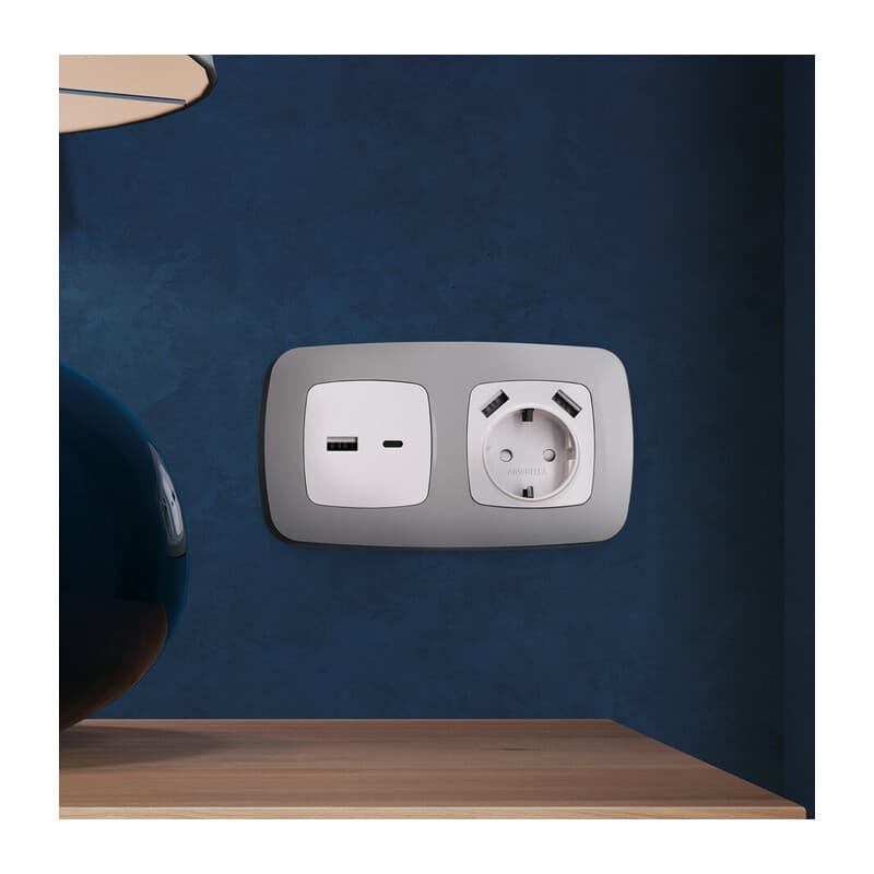 Рамка OMEGA Ecta (Сталь матовый) 3-ая