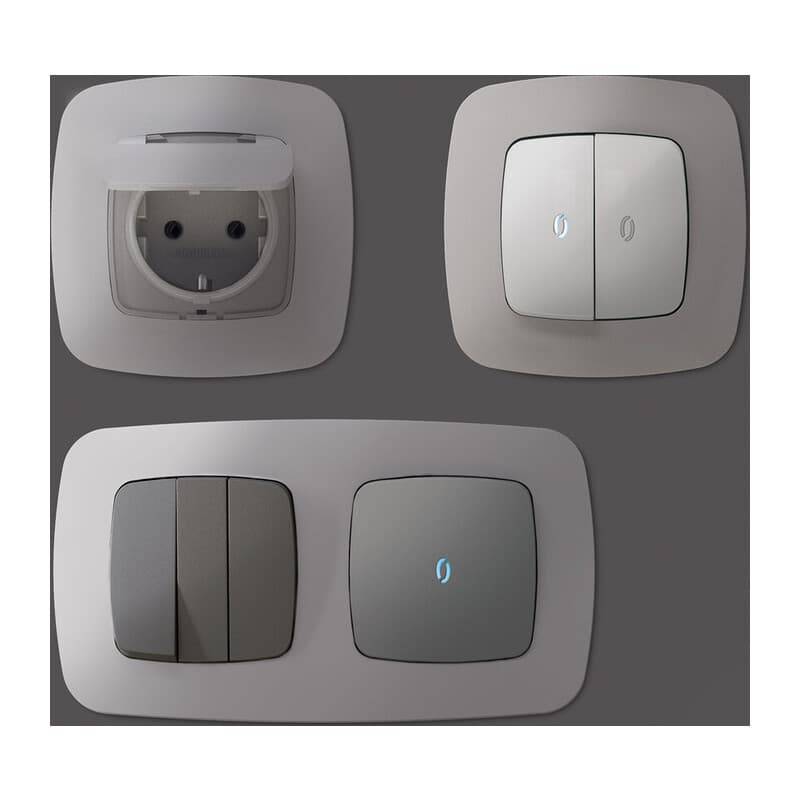 Рамка OMEGA Ecta (Сталь матовый) 3-ая