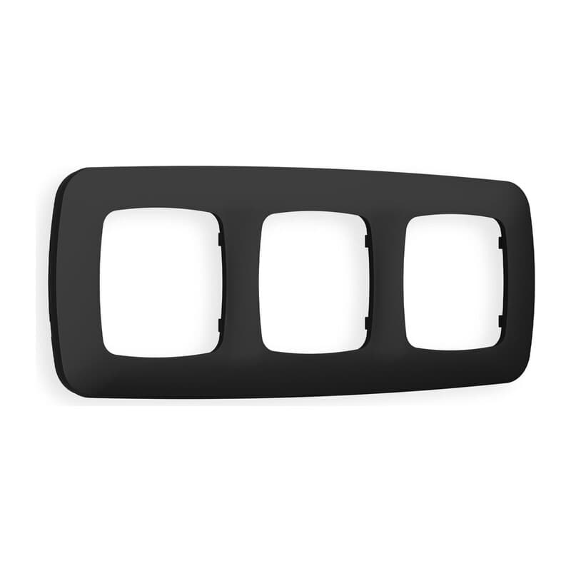 Рамка OMEGA Ecta (Черный матовый) 3-ая