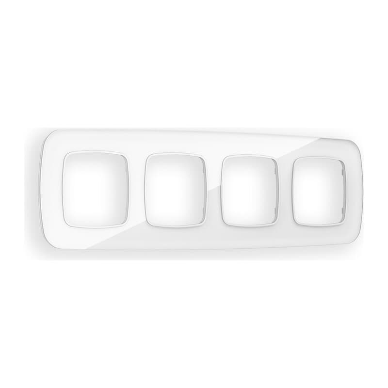 Рамка OMEGA Radian (Белый Стекло органическое) 4-ая